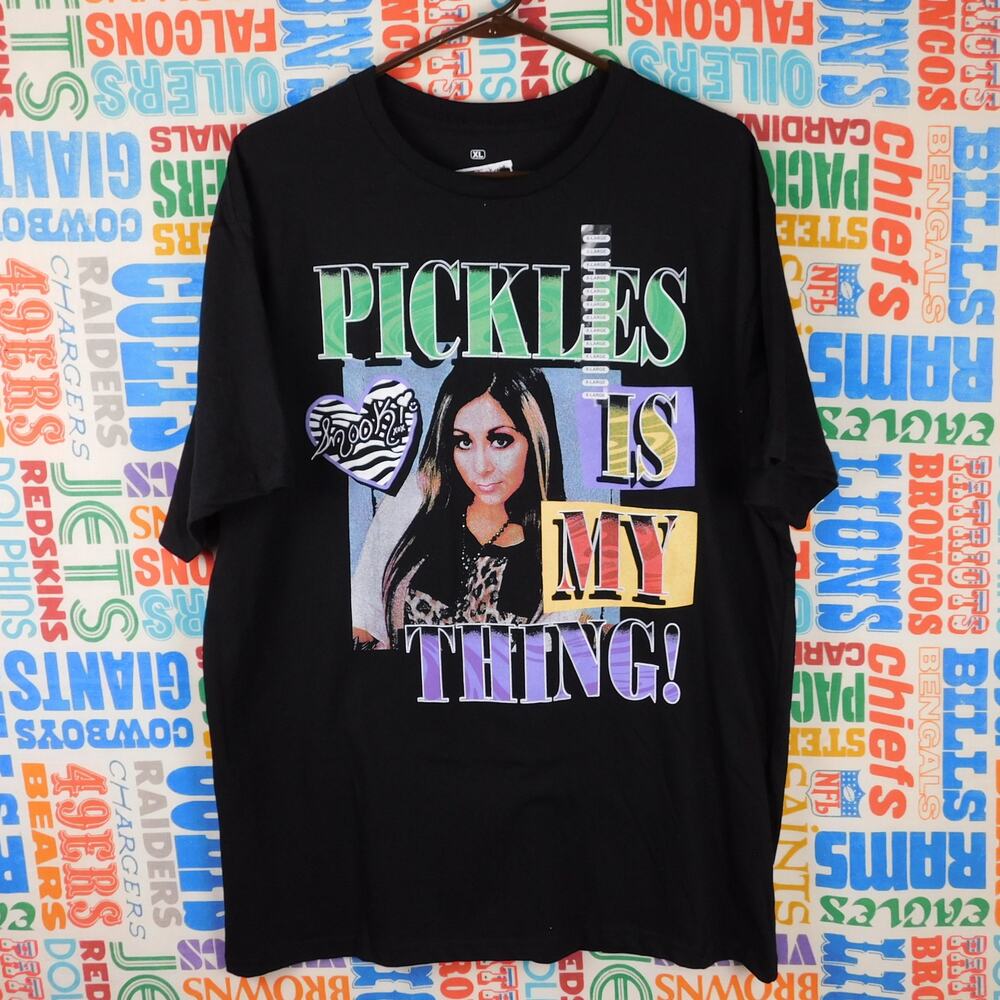 Jersey Shore Snooki Pickles Is My Thing T Shirt Size XL New NWT Big Graphic